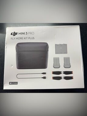 DJI Mini 3 Pro Fly
More Kit Plus, Includes Two Intelligent Flight Batteries, NEW